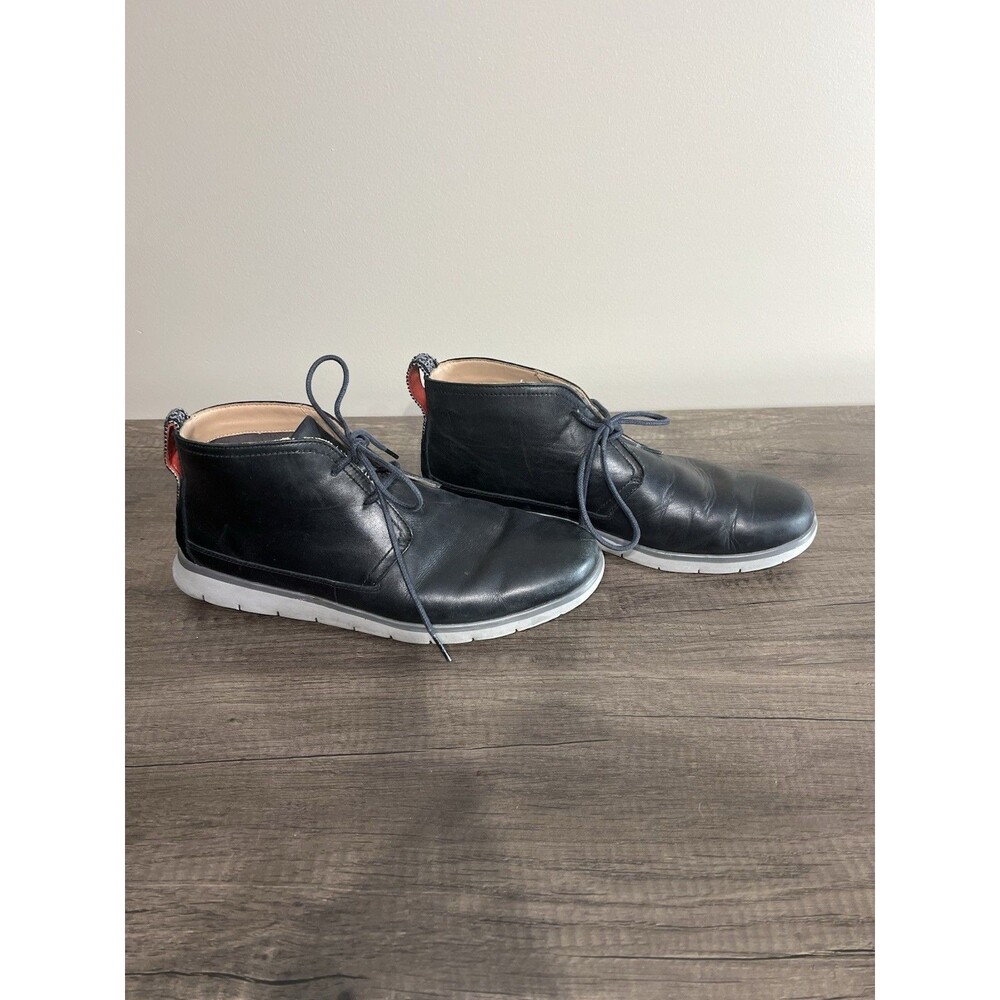 UGG Freamon Waterproof Chukka Ankle Leather Boots Black Mens 11 Lightweight